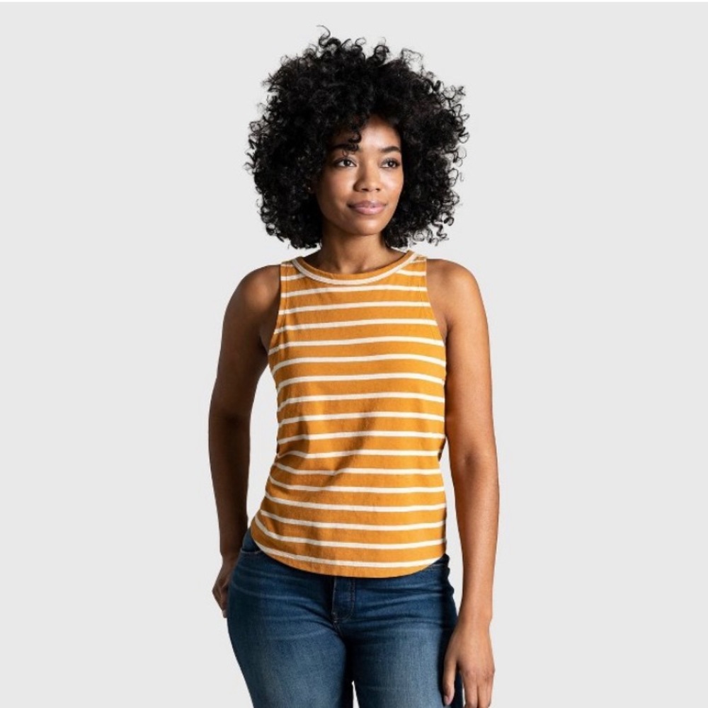 Organic High Neck Tank Top